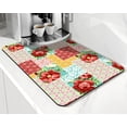 thumbnail image 2 of Xidingyue Flower Print Kitchen Mat, Absorbent 2 Count, 2 of 7