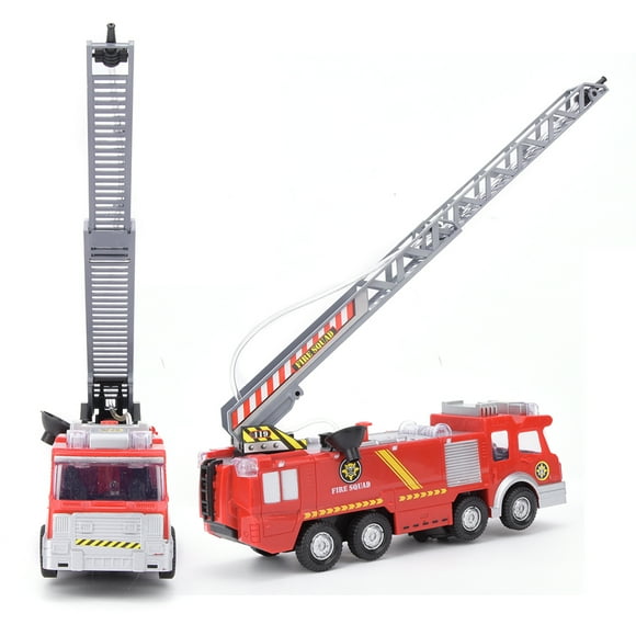 Exquisite Workmanship Ladder Truck Toy, Long Time Service Ladder Truck Model, For Kids Baby Car