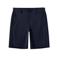 thumbnail image 6 of Wyobmus Mens Casual Chino Shorts Classic Fit Elastic Waistband Shorts Breathable Flat Front Dress Beach Summer Shorts S-2X Navy, 6 of 9