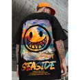thumbnail image 2 of T-shirt Homme Style National Impression Col Rond Manches Mi-Longues Couple Pull-Over Shirt pour l'Été, 2 of 4