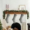 thumbnail image 5 of Cheapark Christmas Stockings - Big Plush Decorative & Storage Xmas Socks, Festive Accents for Home Fireplace & Holiday Decoration, 5 of 6