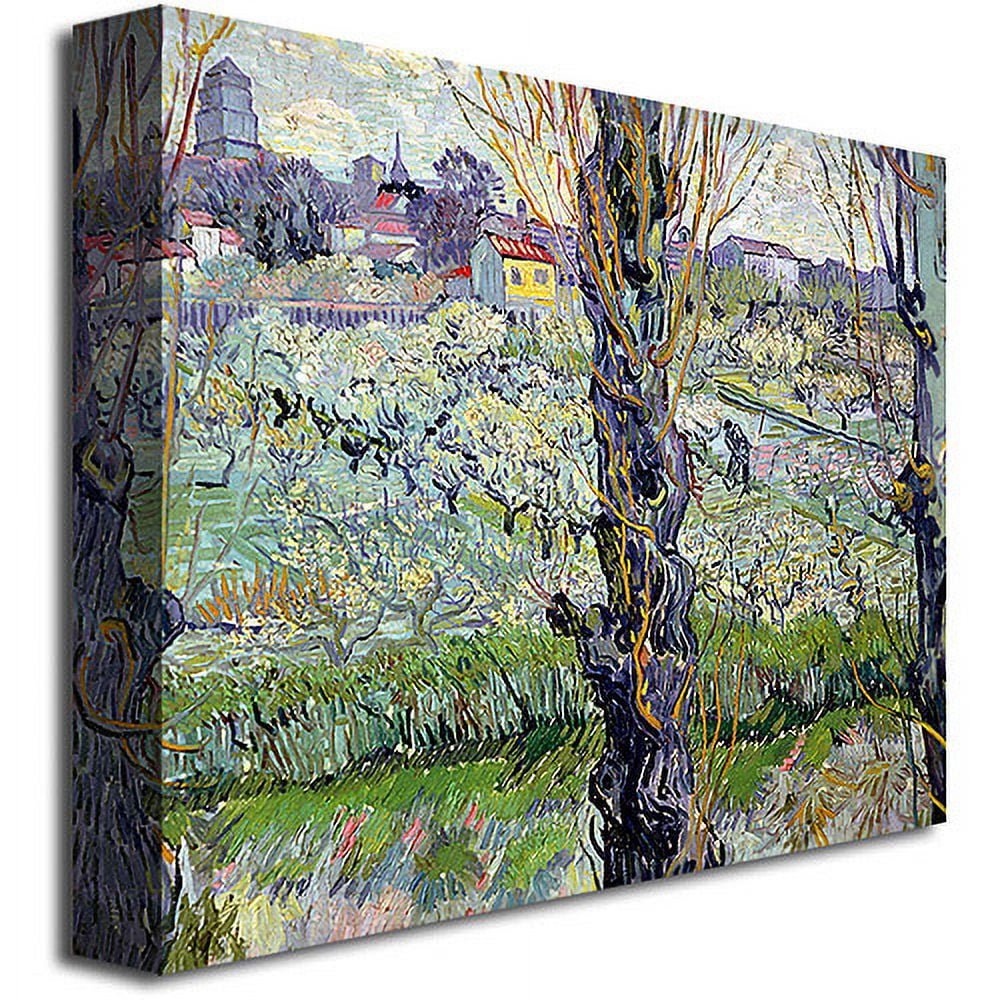 Trademark Fine Art "View of Arles" Canvas Wall Art by Vincent van Gogh