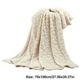 thumbnail image 3 of Iaqnaocc 1PC 27.56×39.37in Fluffy Faux Fur Sherpa Blend Blanket, Luxury Plush Soft and Cozy, Ideal for Couch, Bed, All Season Use as a Decorative Comfort Throw (Army Green), 3 of 3