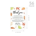 thumbnail image 5 of Koyal Wholesale Autumn Fall Foliage Thank You Place Setting Cards for Table Reception, Dinner Plates, 56-Pack, 5 of 5