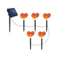 thumbnail image 2 of Valentine's Day Solar Lights Outdoor Decoration Heart Shape LED Garden Yard Patio String Lights for Holiday Party Wedding, 2 of 8