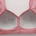 thumbnail image 6 of WCJM Pink Bras For Women Front Closure Bras Comfort Breathable Plus Size Daily Bras No Underwire Full Support, 6 of 9