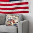 thumbnail image 4 of SLYNSHome 4th of July Patriotic Throw Pillow Covers Independence Day Decoration American Flag & Flower Pillowcase Welcome Cushion Cover for Sofa Bed Car, 4 of 6