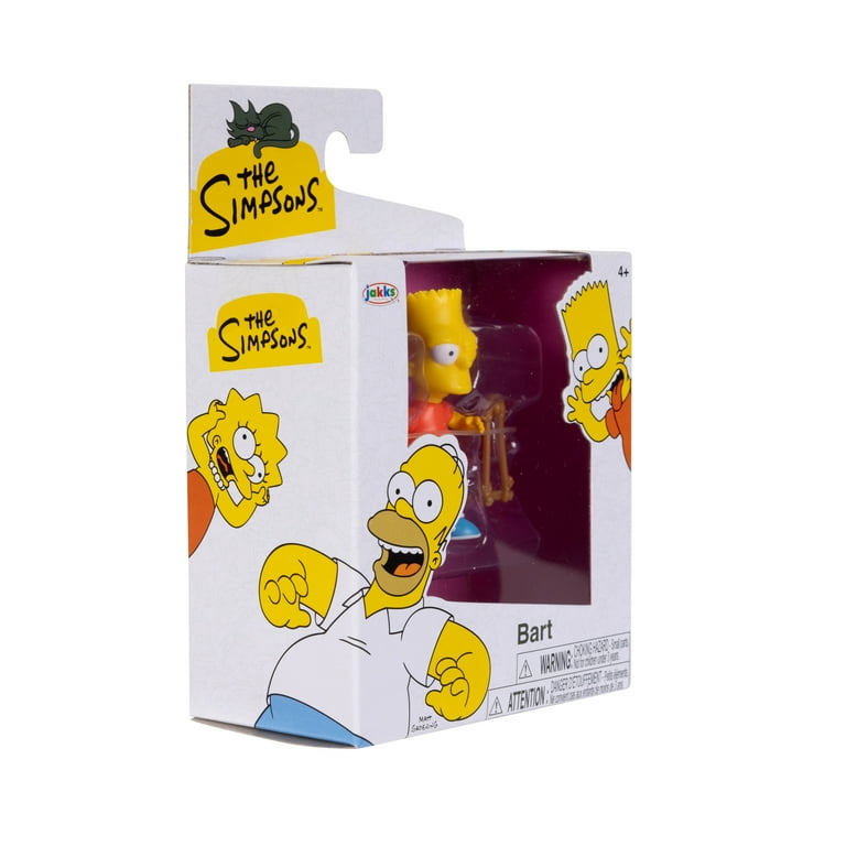 The Simpsons 2.5 inch Tall Scaled Collectible Bart Winking with The Simpsons 2.5 inch Tall Scaled Collectible Bart Winking with