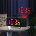 thumbnail image 4 of SDFGTstore Projectors Alarm Clock for Bedroom Large Projection Alarm Clock with 180°Projectors, USB Charging Projectors Clock, 4 of 18