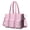 Pink Cute French, variant on Teacher Tote Bag,Paw Prints and Bones Teacher Utility Tote Bag,Large Work Tote Bags for Women with Multiple Pockets,Top Zipper Closure,13.8x10.6x6.7 Inch