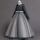 thumbnail image 5 of Elegante vestido de encaje de princesa para niños, vestidos bordados de flores para niñas, vestidos Vintage para niños, vestido de baile rojo para fiesta de navidad, 5 of 5