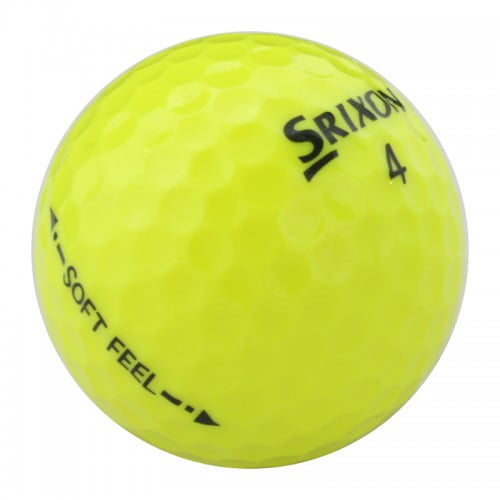 Pre-Owned Srixon Soft Feel yellow Recycled Golf Balls 4A- 3 Dozens - by Mulligan