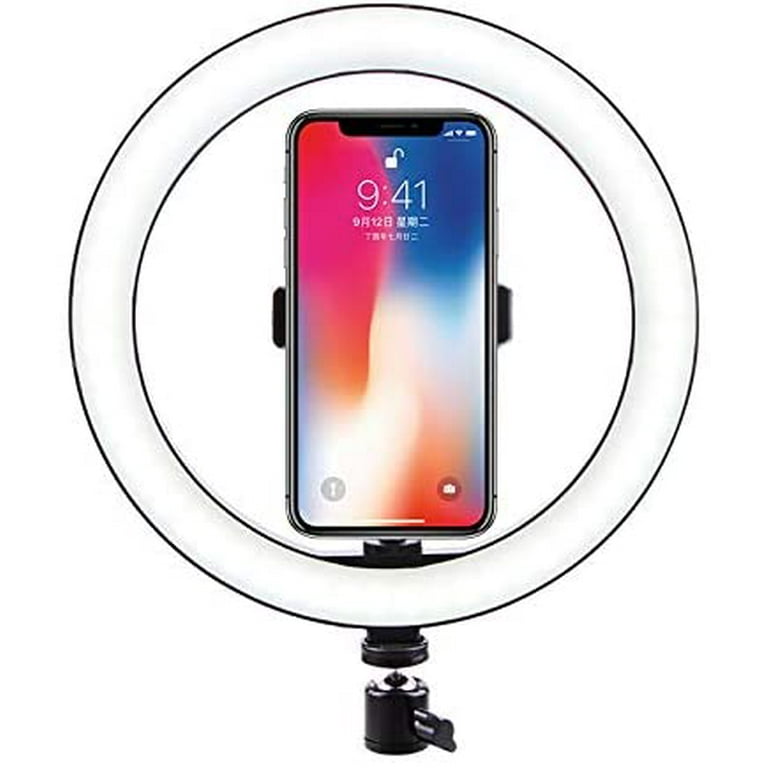 Opgive færdig Zoologisk have 10" LED Ring Light, Tabletop Selfie Ring Light with Tripod Stand & Cell  Phone Holder for YouTube Video, Led Camera Ringlight for Live Stream,  Makeup - Walmart.com