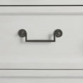 thumbnail image 2 of American Woodcrafters Dunescape Wood 5-drawer Chest in Antiqued Silver/White, 2 of 2