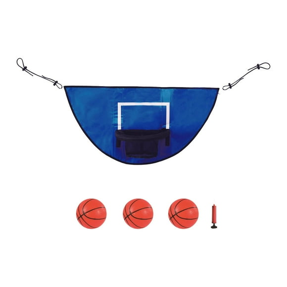 Trampoline Basketball Hoop for Outdoor with Ball, Pump Kids Mini Basketball Hoop