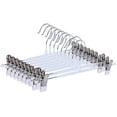 thumbnail image 1 of Percha Metal para Pantalones Antideslizante Ahorra Espacio Acero Inoxidable (blanco) 10 Uds., 1 of 7