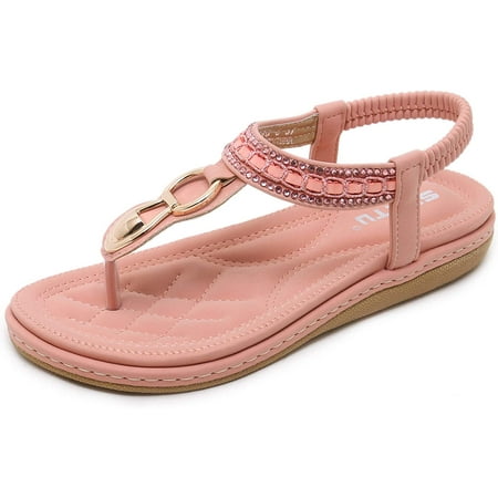 

Women s Summer Sandals Casual Comfortable Flip Flops Bohemian Beach Clip Toe Sandals