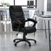 EMMA   OLIVER High Back Lumbar Support and 360 Degree Swivel Office Desk Chair, Black