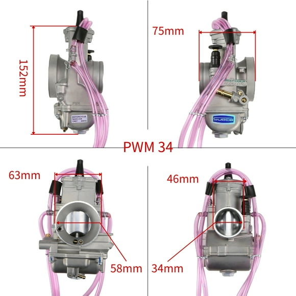 suitable for PWM 34 36 38 40 42mm Motorcycle Carburetor For Keihin  250CC 2Stroke Scooter ATV Universal Racing Carb
