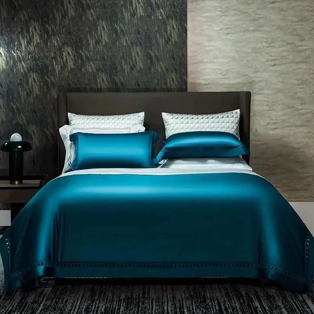 Juego de cama Elegance Azul Real