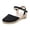 Black, variant on Espadrilles for Women Classic Closed Toe Wedge Sandals Comfortable Antislip Summer Dressy Beach Shoes 2026 for Ladies White Size 9