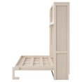 thumbnail image 2 of taoruifang Lit Escamotable Beige Format Grand avec Armoires de Rangement, 2 of 12