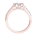 thumbnail image 2 of Mauli Jewels Engagement Rings for Women 1/2 Carat Two Stone Diamond Ring 4 Prong-Setting14K Rose Gold, 2 of 6