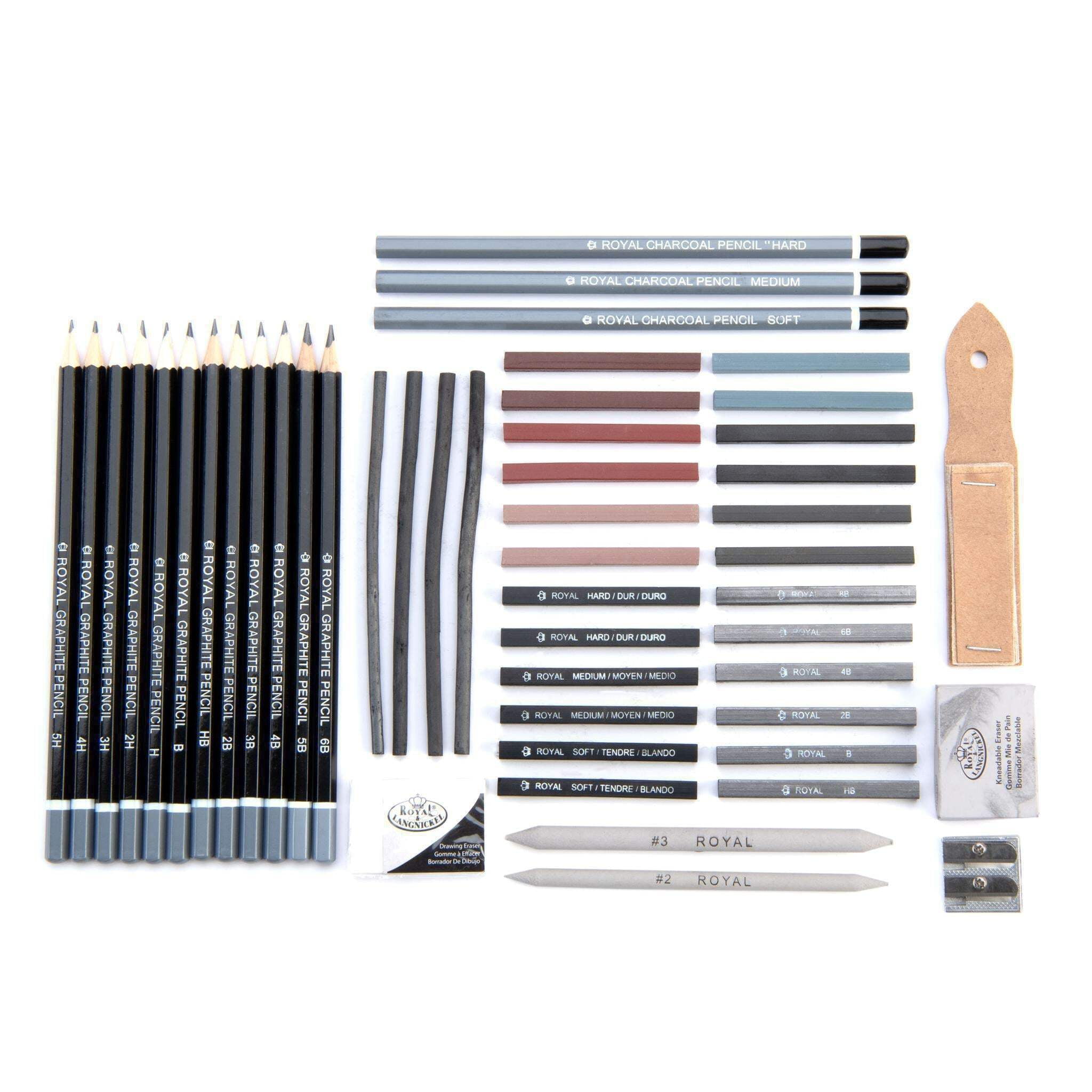 Royal & Langnickel Essentials™ 51pc Sketching Pencil Travel Art Set