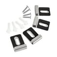 thumbnail image 3 of deevoka 4 Pieces Stainless Steel Mirror Clips Heavy Retainer Clips for Wall Mounting Black L, 3 of 9
