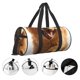 thumbnail image 3 of Balery Happy Fluffy Running Dog Bolsa de Gimnasio para Mujeres y Hombres, Bolsa de Viaje Impermeable, Bolsa de Fin de Semana con Compartimento para Zapatos y Bolsillo Húmedo, 3 of 6