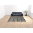 thumbnail image 6 of 9' X 12' Gray Wool Striped Hand Knotted Area Rug, 6 of 7