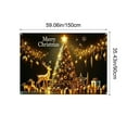 thumbnail image 3 of Virelaxpo Holiday Christmas Wall Tapestry Decor, Room Covering for Home Office Festive Season, 59x35 Inches Size, 3 of 6