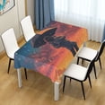 thumbnail image 3 of Yayeee Tablecloths for Rectangular Tables 54 x 54 inch Party Table Cover, Astronaut at Dawn, 3 of 6