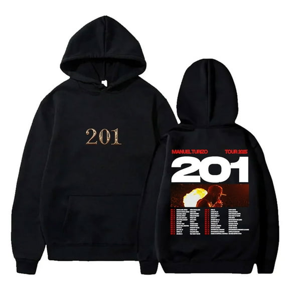 Manuel Turizo 201 Tour Merch Hoodies Streetwear Pullovers Women Men Fashion Long Sleeve Sweatshirts