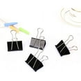 thumbnail image 3 of 96 Pack (19mm) Mini Binder Clips 3\\/4-Inch Small Black Paper Clamps for Office Supplies, 3 of 5