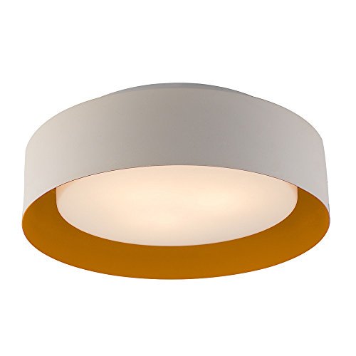 Bromi Design Inc B4106O Lynch White & Orange Flush Mount Ceiling Light