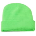 thumbnail image 1 of Chic Girl Winter Fall Solid Color Cuffed Woolen Yarn Knitted Warm Hat Cap Beanie, 1 of 8