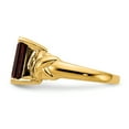 thumbnail image 4 of Primal Gold 14 Karat Yellow Gold 11x9mm Emerald-cut Garnet Ring, 4 of 7