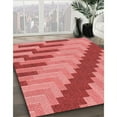 thumbnail image 2 of Ahgly Company Indoor Rectangle Patterned Ferrari Red Area Rugs, 8' x 12', 2 of 6