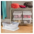 6 Quart Clear Plastic Stackable Storage Container Bin Box Tote with