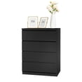 thumbnail image 3 of Hassch Wood Simple 4-Drawer Dresser, Storage Chest of Drawers for Bedroom Living Roomm, Easy to Assemble, Black, 3 of 6