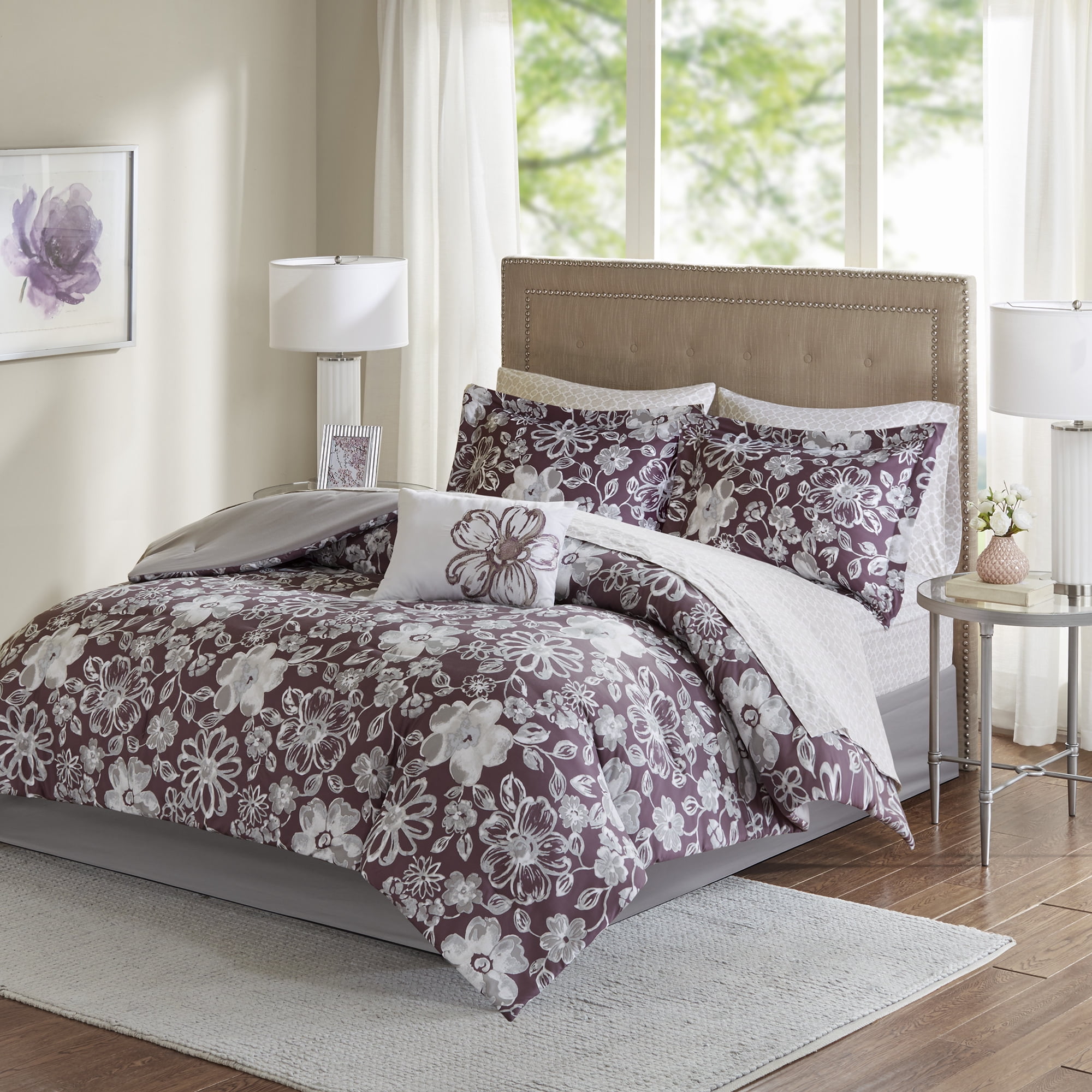 Home Essence Jordan Complete Comforter and Cotton Sheet Set Walmart