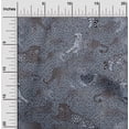 thumbnail image 2 of oneOone Cotton Cambric Grayish Blue Fabric Animal Craft Projects Decor Fabric Printed By The Yard 42 Inch Wide, 2 of 4