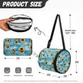 thumbnail image 7 of SEANATIVE Sunflower Round Tissue Holder Bag Home Decor Blue Refrigerator Tissue Holder for Kitchen Washable Toilet Paper Protector with Zipper Portable Toilet Paper Storage Holder, 7 of 7
