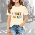 thumbnail image 2 of LILIYA First Day Of School Shirt Toddler Girl Kindergarten Here I Come Trendy Summer Short Sleeve T-Shirt Summer Clothes, 2 of 5