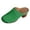 Green, variant on Women's Studded High Heels Mules Dressy Sandals Classic Fashion Casual Leather Closed Toe Chunky Stackable High Heels Clogs Spring Summer Heeled Dress Slip on Slippers Red Size 8