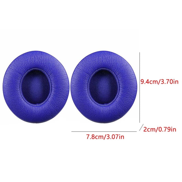 Injueey Almohadillas de espuma viscoelástica de cuero proteico de repuesto para Solo 2/3, almohadilla para auriculares, compatible con Bluetooth, Type10 NO10