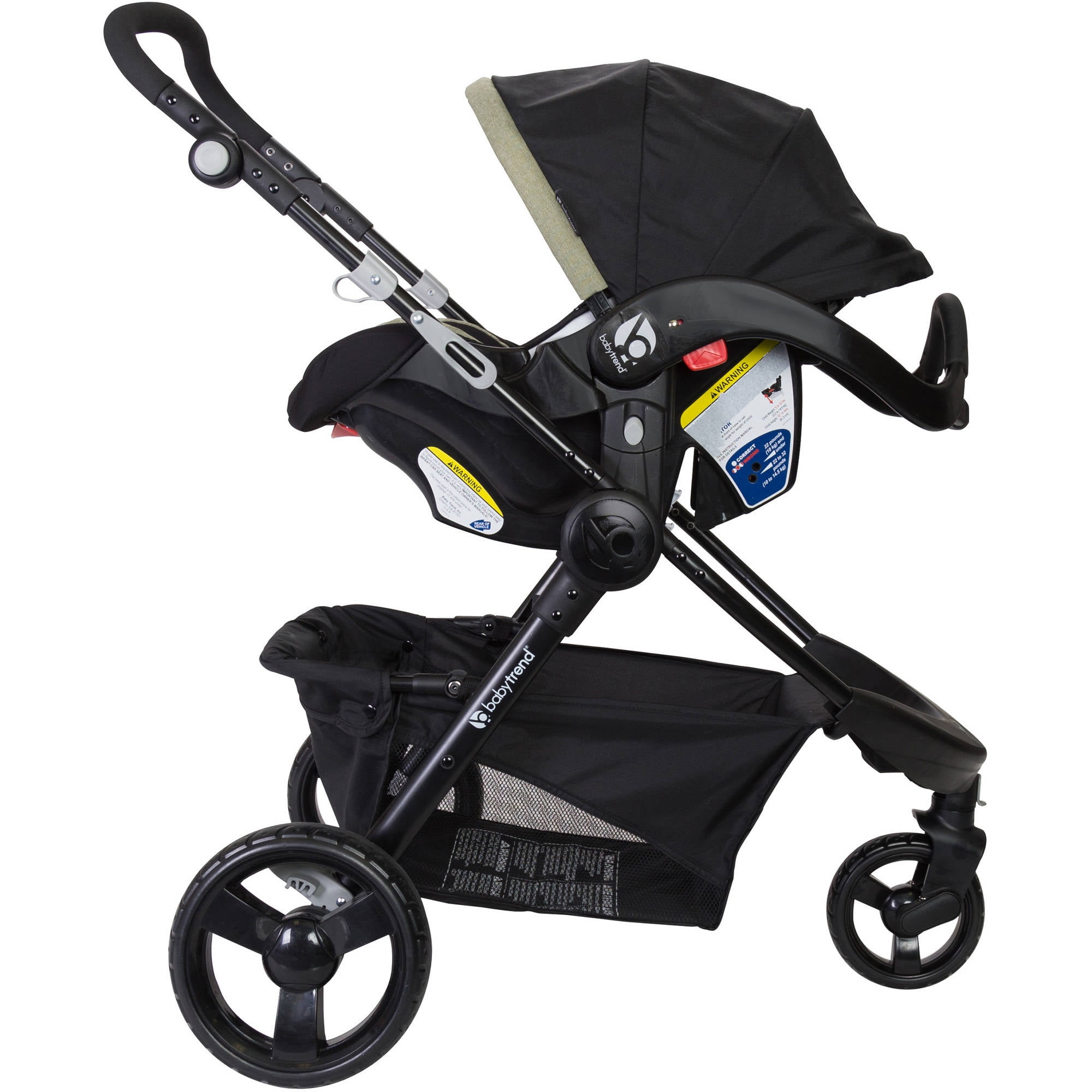 baby trend first debut 3 wheel travel system