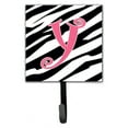 thumbnail image 5 of Letter Q Initial  Zebra Stripe and Pink Leash or Key Holder, 5 of 7