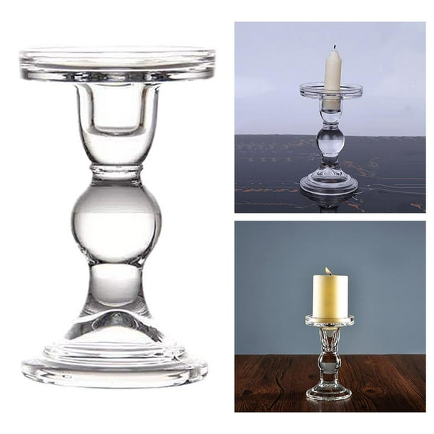 Portavelas De Cristal Para Candelabro Decoración H... – Grandado